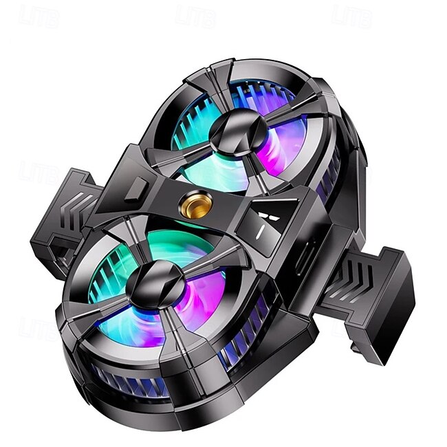 Tech On The Go SL07 Mobile Phone Cooler 3 Gears Adjustable Semiconductor Cooling Fan Radiator for IPhone Android PUBG Live Streaming Heat Sink #15864408