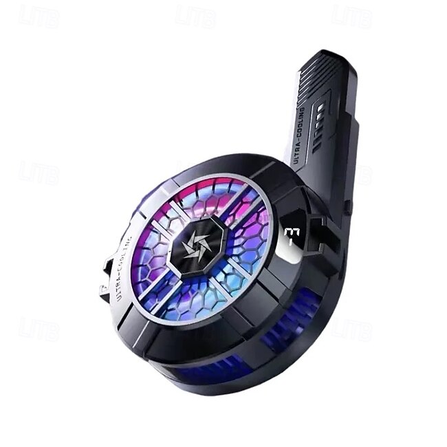 Tech On The Go SL33 Mobile Phone Semiconductor Cooler 6Shaped Semiconductor Cooling Fan Radiator for IOS Android Back-clip Magnetic Heat Sink #13008609