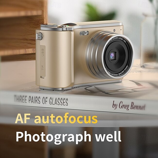 Retro Fashion 64 Megapixel Digital Camera 4K HD CMOS Lens HD Wide-Angle Shooting Camera #13300998