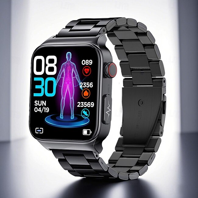 Cardica Blood Glucose Smart Watch ECG Monitoring Blood Pressure Body Temperature Smartwatch Men IP68 Waterproof Fitness Tracker #9332271