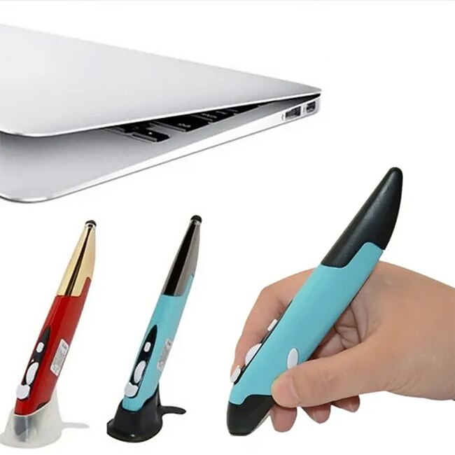 Mini 2.4GHz USB Wireless Mouse Optical Pen Air Mouse for Laptop PC #9524660