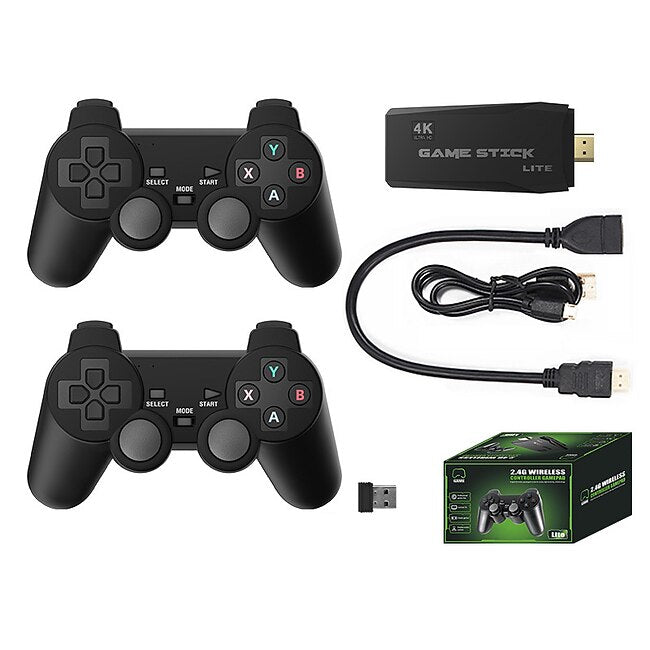 DATA FROG Retro Video Game Console 2.4G Wireless Console Game Stick 4k 10000 Games Portable Video Game Dendy Game Console for tv, Christmas Birthday Party Gifts for Friends and Children #9636936