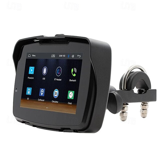 5 inch motorcycle portable car MP5 player carplay HD touch screen IP65 waterproof navigation #14637545