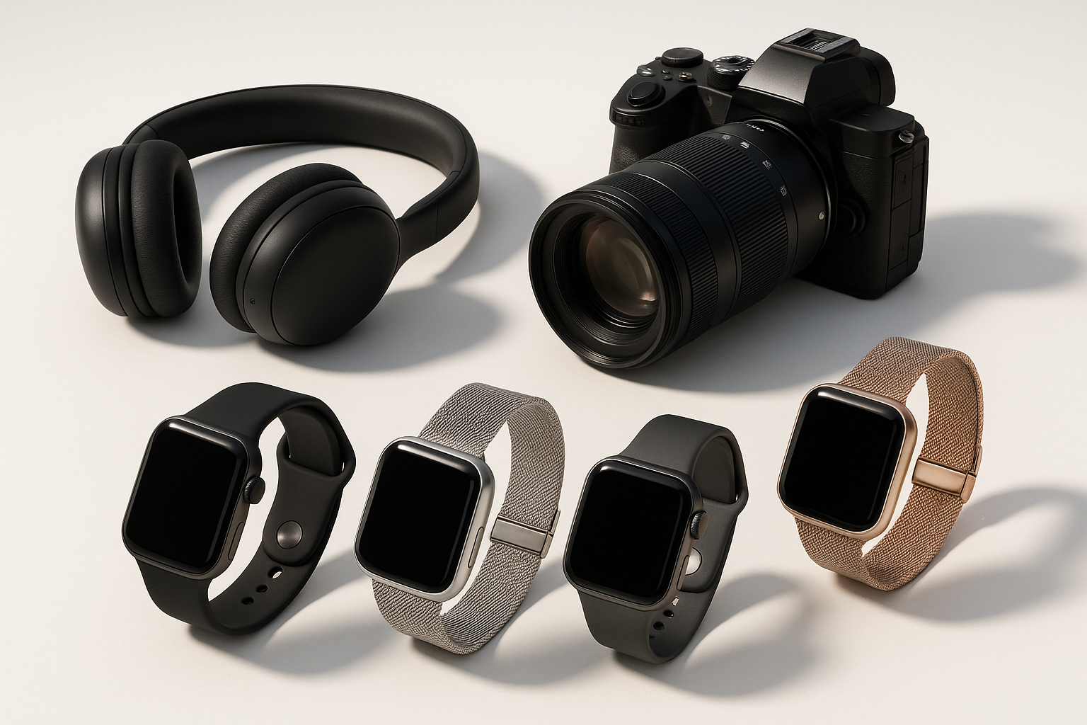 I need animage which includes electronics like headphones camera and smart watches