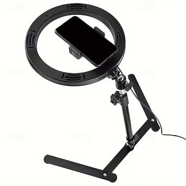 Tech On The Go Desktop Live Mobile Phone Overhead Shooting Stand Network Red Fill Light Food Live Still Life Shooting Folding Remake Stand #11141752