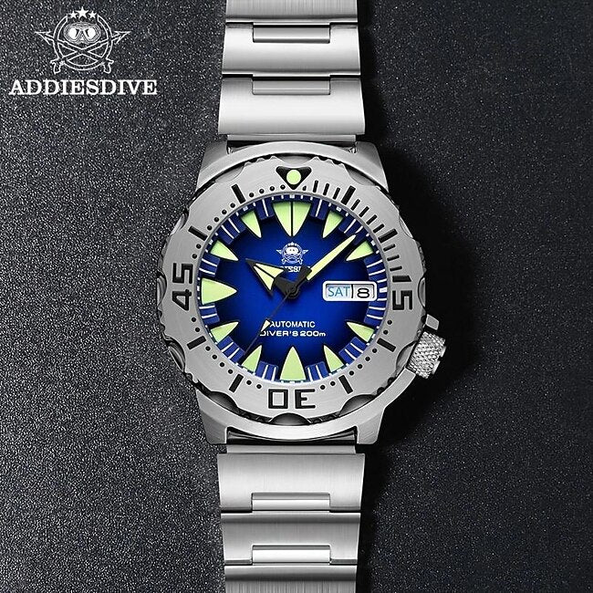 Men Mechanical Watch Luxury Large Dial Sports Fashion Automatic Self-winding Luminous Calendar Waterproof Stainless Steel Strap Watch #9760489