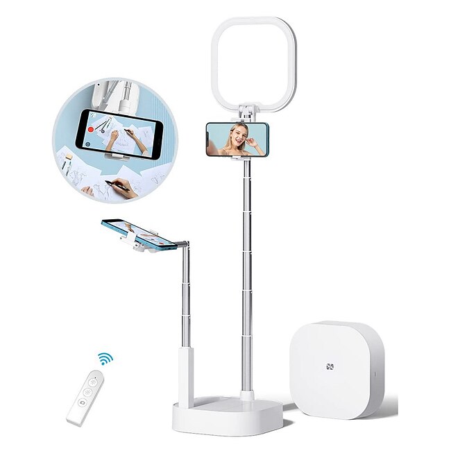 Tech On The Go Phone Stand Portable Foldable Adjustable Phone Holder for Outdoor Selfies / Vlogging / Live Streaming Office Compatible with Tablet All Mobile Phone Phone Accessory #9253372