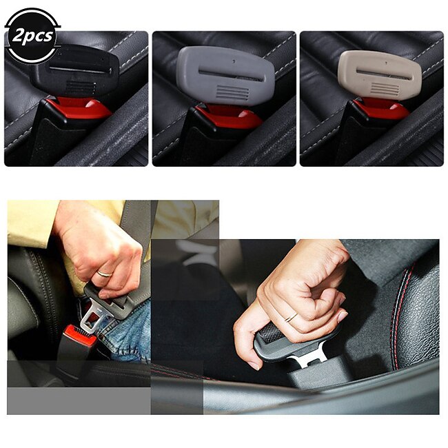 2pcs Car Seat Belt Buckle Adjustment Elastic Seat Belt Clip Seatbelt Adjuster Seat Belt Stopper Auto Car Interior Accessories #9441930