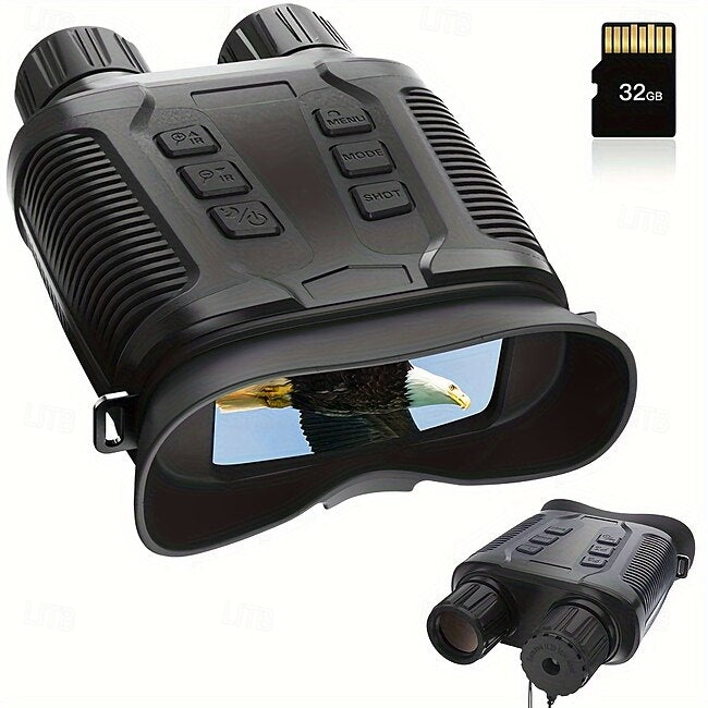 4K Full-Color Infrared Night Vision Binoculars 36MP UHD Micro Light Enhanced 10X Optical 8X Digital Zoom  CMOS Sensor  for Hunting & Shooting Suitable for Valentine'S Day Christmas Gifts #15244849