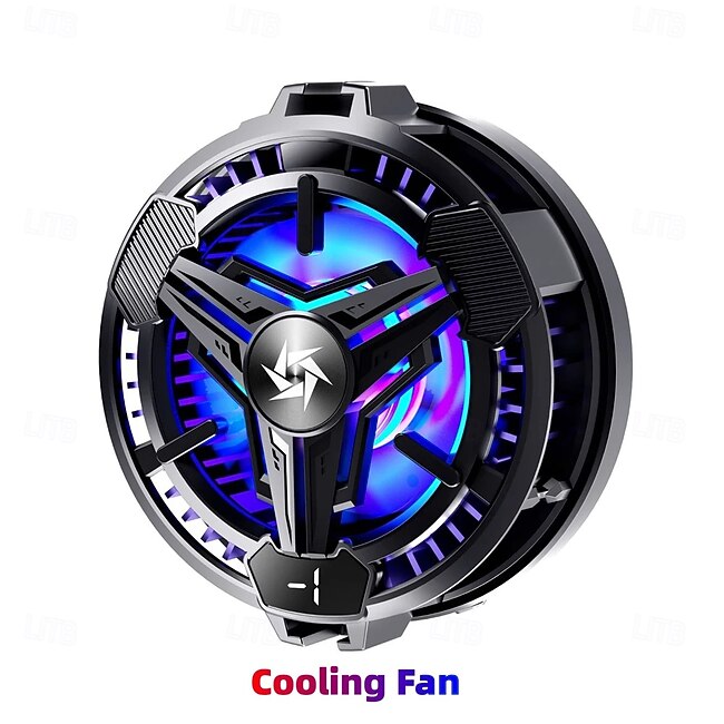 Tech On The Go SL10 Mobile Phone Magnetic / Back-Clip 2 in 1 Semiconductor Cooling Radiator with RGB Light for IOS Android PUBG LOL Game Cooler #19271956