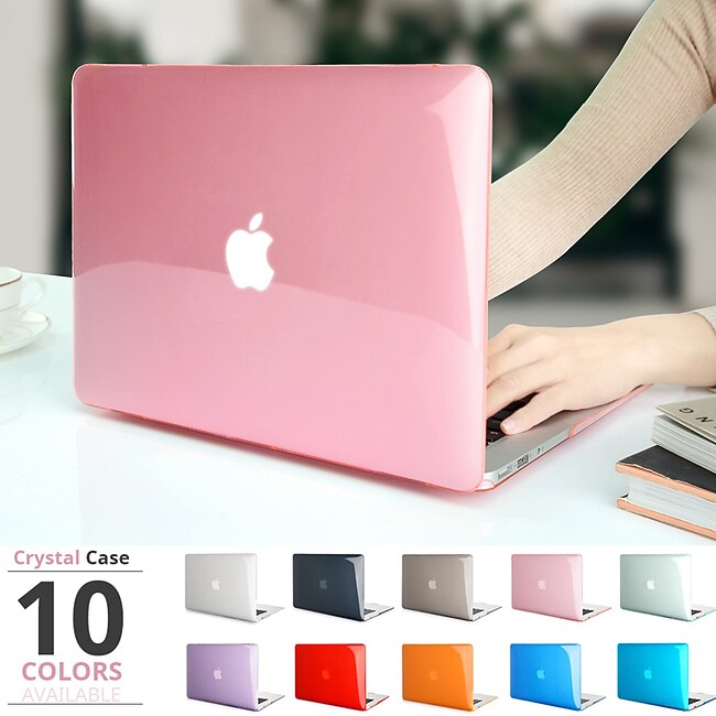 Crystal Laptop Case For Apple Macbook Air Pro Retina 11 12 13 15 16 inch Solid Colored Plastic Hard Clear Laptop Cover Protective Cover #7366361