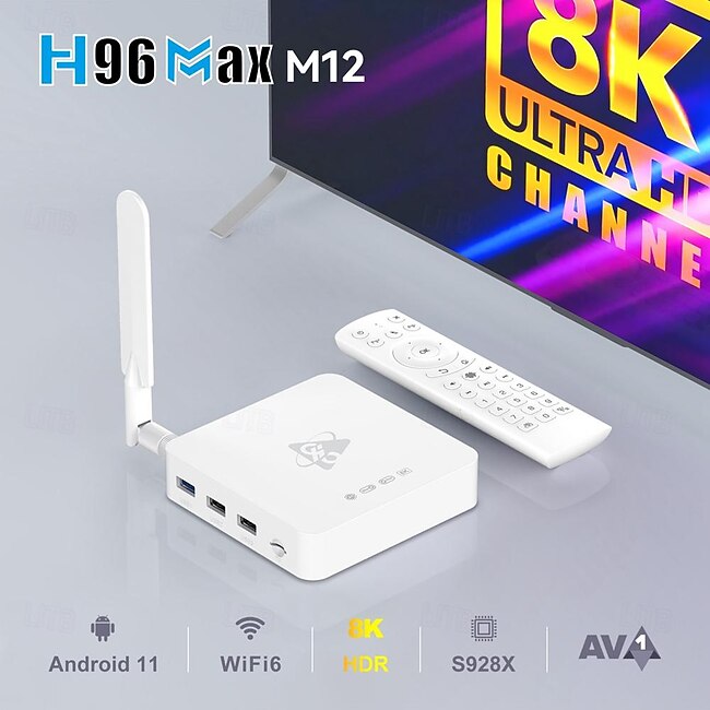 Android 11 and Above TV Box Factory Outlet H96 MAX S928X M12 8K 8K Cortex A55 4GB 8GB 128GB 64GB 32GB #16159366