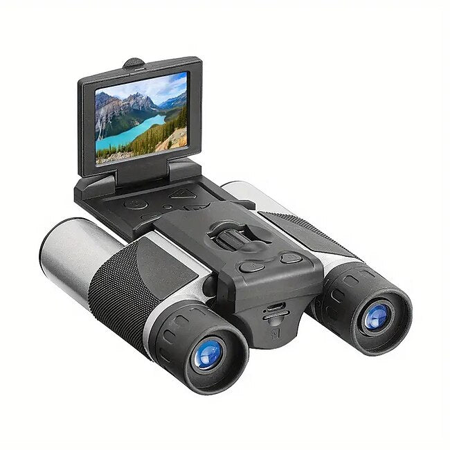 Outdoor HD Powerful Binoculars Screen Video Photo Recorder Telescope Zoom 12X Digital Telescope 39370.08inch Portable Travel Camping Battery Capacity 39370.08inchAh No TF Card. #9697127