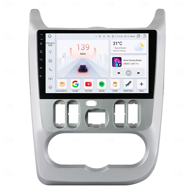 For Renault Logan 1 Sandero Dacia Duster 2009 - 2015 Car Radio Multimedia Video Player Navigation Android 12 stereo #18890625