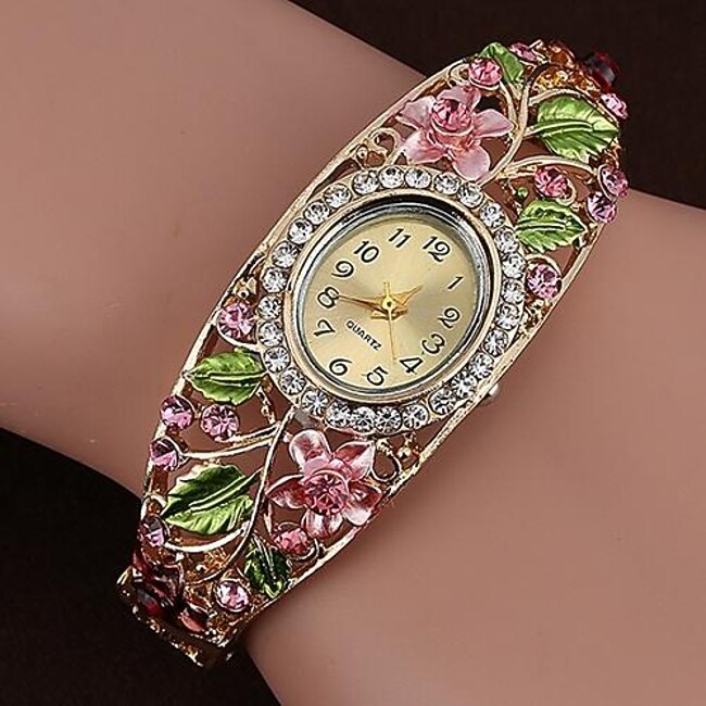 New Arrival Lady Womens Crystal Bracelet Dress Quartz Wrist Watch #9533039