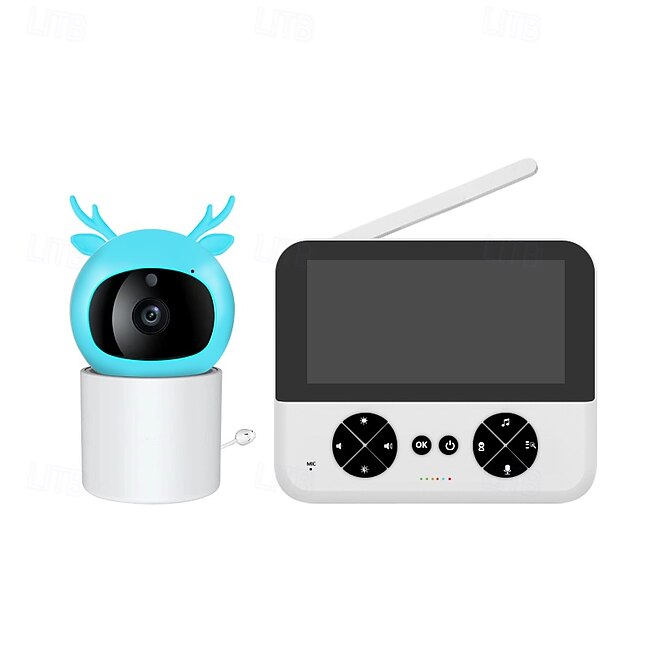 4.3 inch 2.4G Wireless Voice Intercom Crying Reminder Baby Monitor 355 Shaking Head Monitor #14586334
