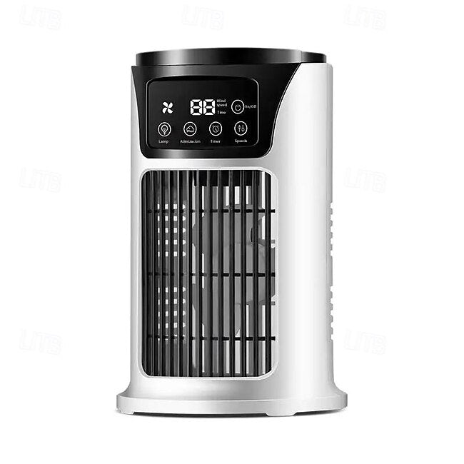 Vaneless fan Jinzheng air cooler household mini air conditioning fan USB mute water spray fan #17843453